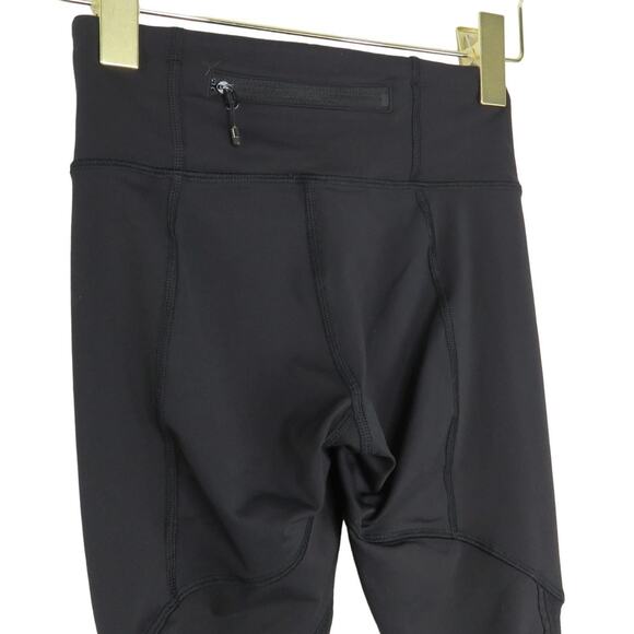 Lululemon Run for Your Life Crop Black Cropped Leggings Size 2 - Picture 4 of 8